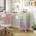 10 Drawer Rolling Storage Cart with Locking Wheels