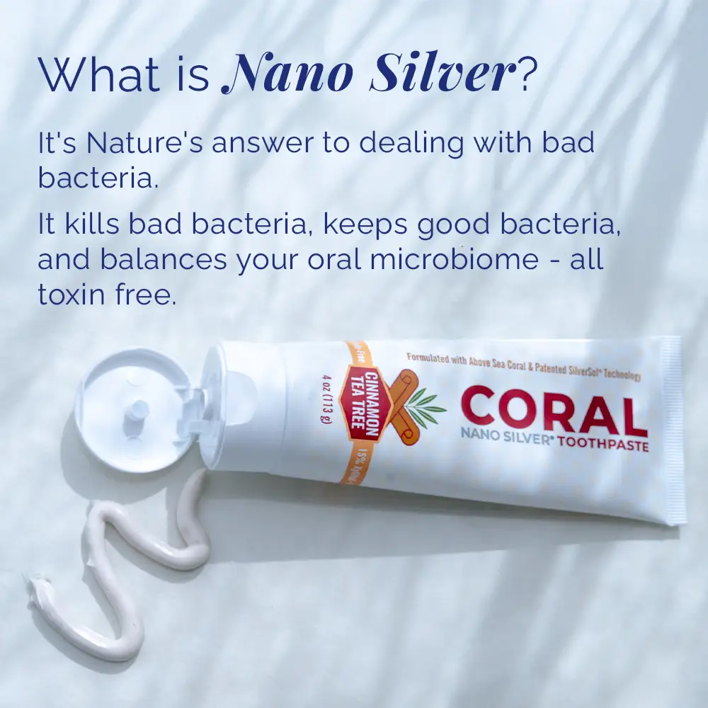 Nano Silver Cinnamon Tea Tree Toothpaste 3 Pack