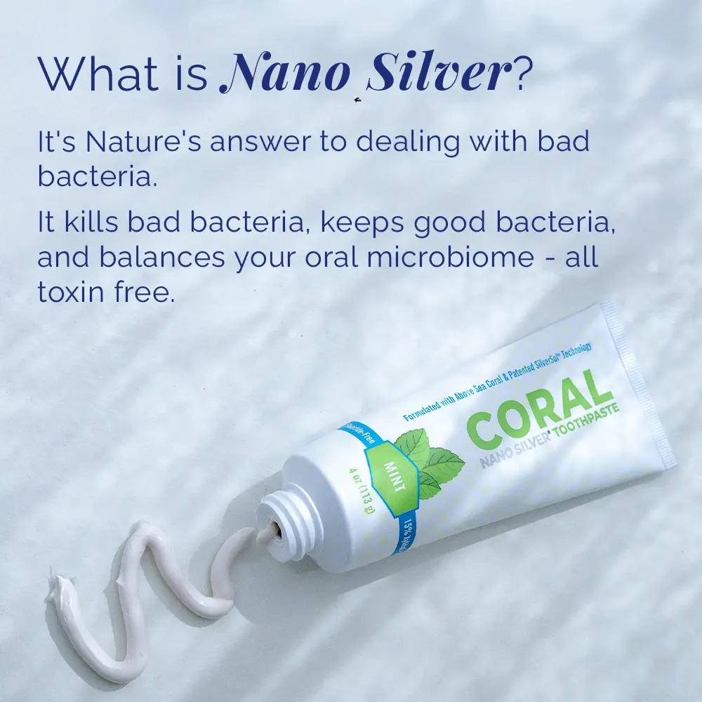 Fluoride Free Mint Toothpaste with Nano Silver & Xylitol