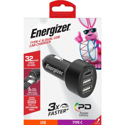 32W PD Car Charger w/6ft Type-C to Type-C Cable